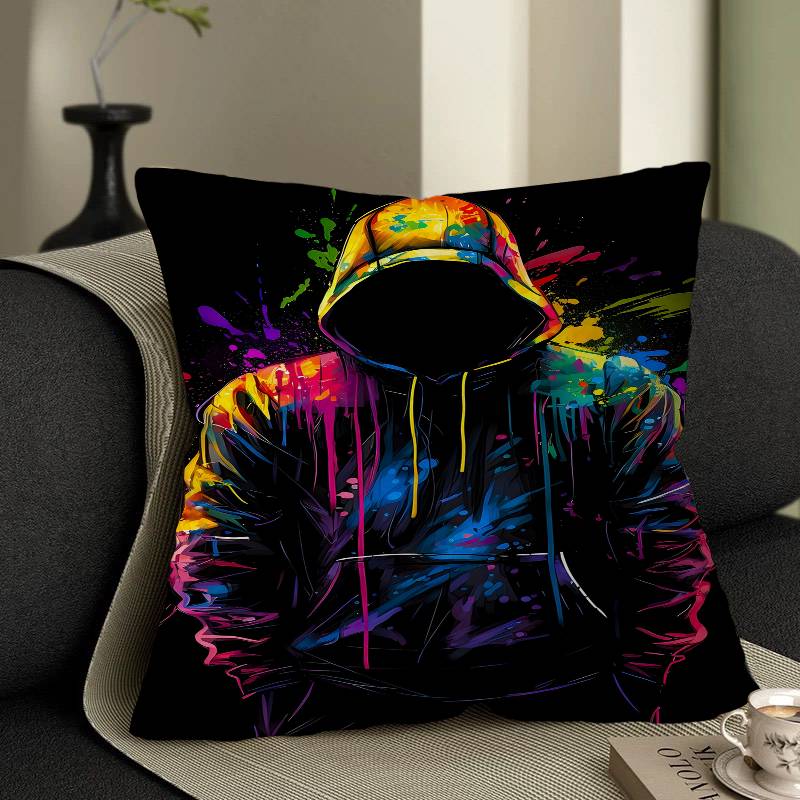 

Pop Neon Video Game Character Pillow Case Cushion Cover Car Throw Pillow Case For Sofa Car Christmas Gift 40x40cm 45x45cm 12x12Inch