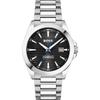 Strike Black Stainless Steel Silver Gents Quartz Watch 1514170