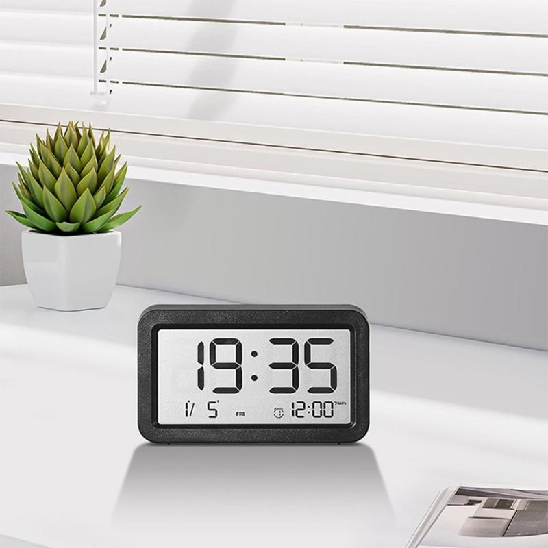 Table Clock, Quiet Timepieces Digital Clocks for Students and Professional, Easy to Read Display