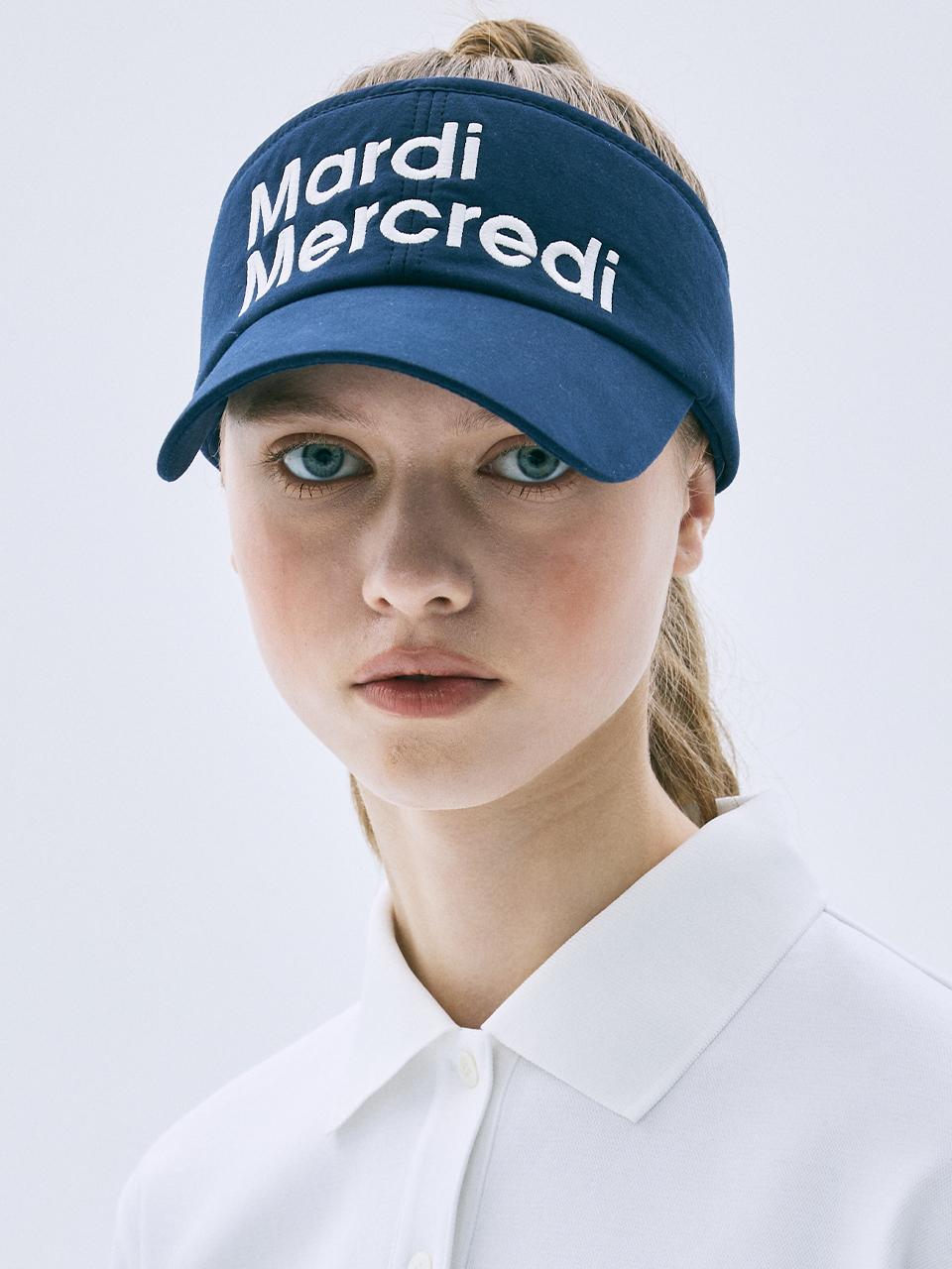[mardimercredi] Sun Visor Navy Ivory FREE