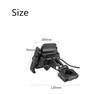 Universal Black CNC Motorcycle Handlebar Charger 4-6.8" Phone Holder Mount New
