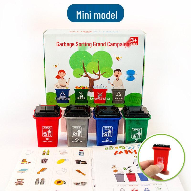 Garbage Sorting Toy: Educational Trash Can Game for Kids Ages 3-6+