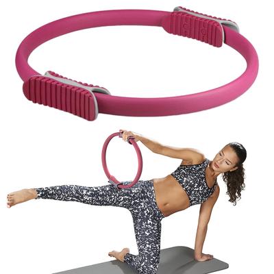 Yoga-Ring mit Doppelgriff, Pilates-Ring, tragbarer Fitness-Körperring für Frauen und Mädchen, Workout-Übungskreis, Widerstands-Elastizitätskreise