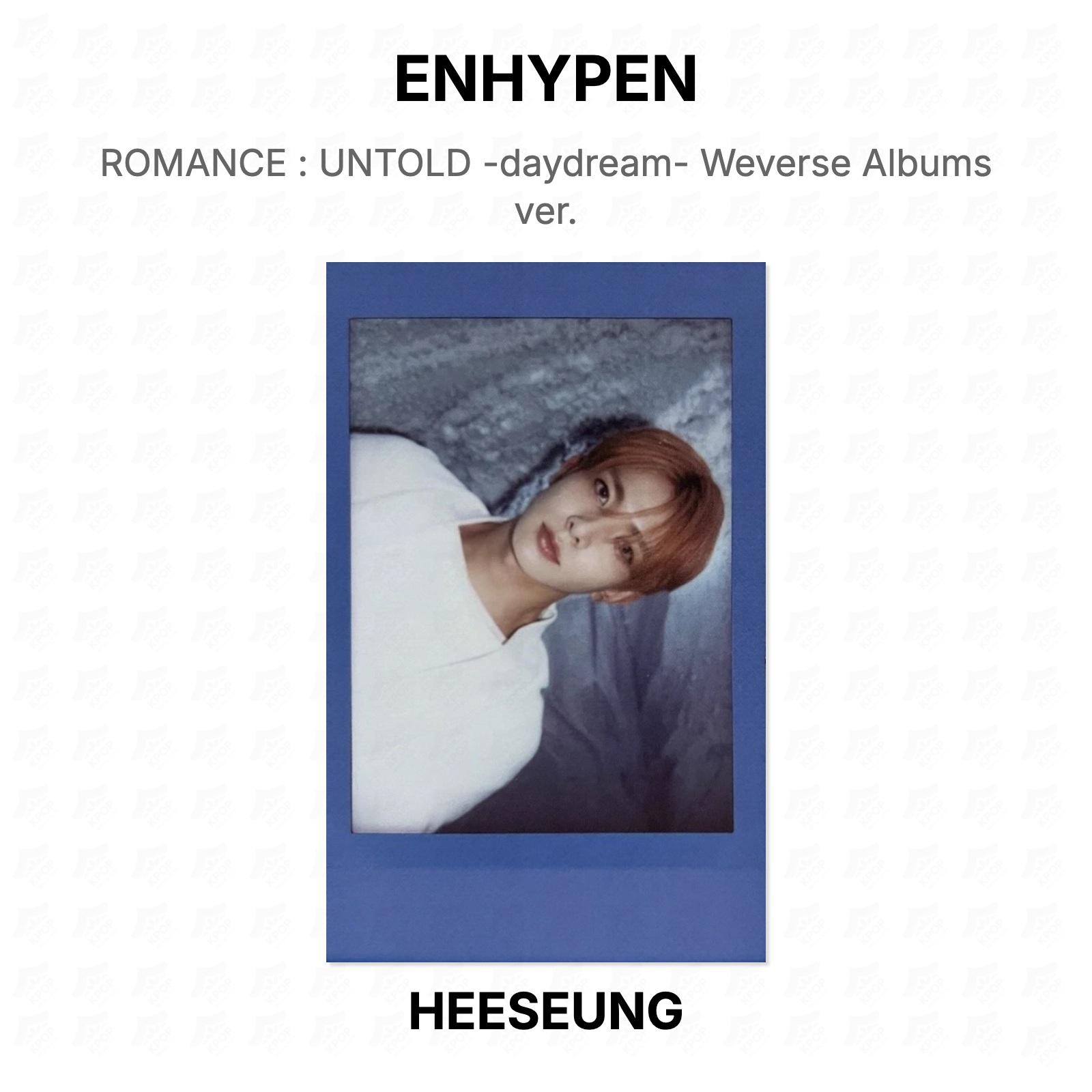 ENHYPEN ROMANCE : UNTOLD -daydream- Weverse Albums ver. Official Photocard HEESEUNG 03