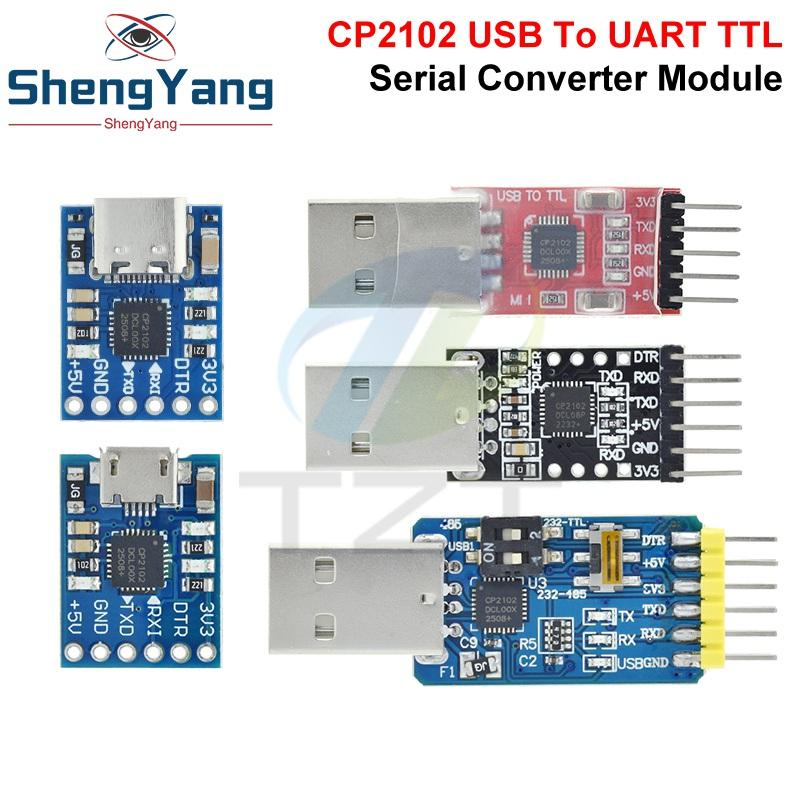 CP2102 USB 2.0 to UART TTL 5PIN Connector Module Serial Converter STC Replace FT232RL CH340G PL2303 CP9102X for Arduino Pro mini