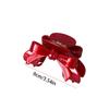 Bownot Red Hair Clip Acetate Bownot Grab Clip Creative Acetic Acid Bow Hair Claw  Female