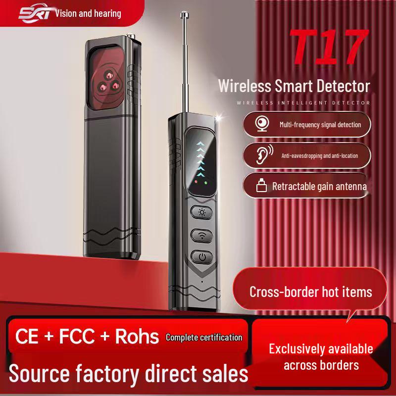 T17 Wireless Camera & Signal Detector: Anti-Positioning, Infrared Listening, Anti-Peeping Device. 94x24x15
