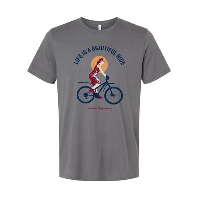 Life Is A Beautiful Ride Bicycle Graphic T Shirt For Men And Women Unisex Tee Ca