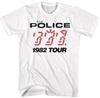 The Police Ghost In the Machine Tour 1982 Men's White T Shirt