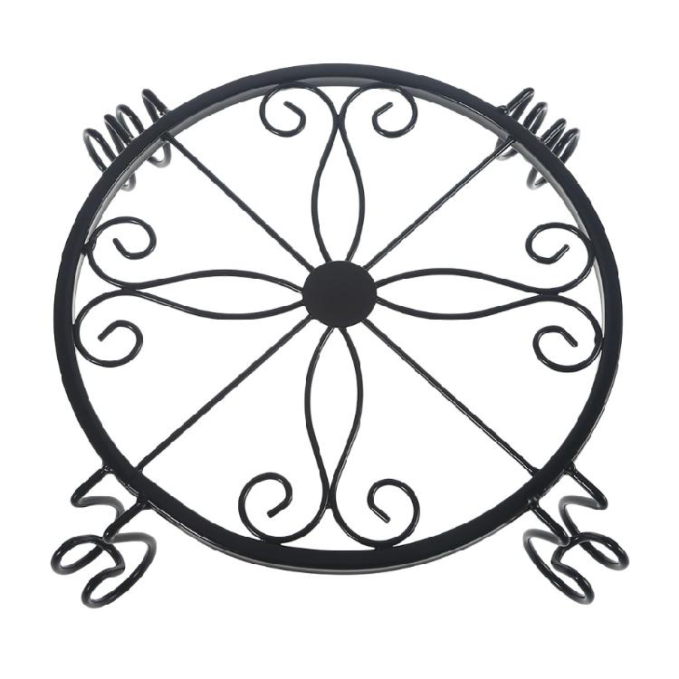 Iron Art Garden Decor Plant Pot Stand Indoor Outdoor Flower Pot Simple Design