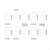 Modern Acrylic House Number Plate Door Label Number Plate Sign with Screw Modern Numbers Address Sign Easy Installation M4YD