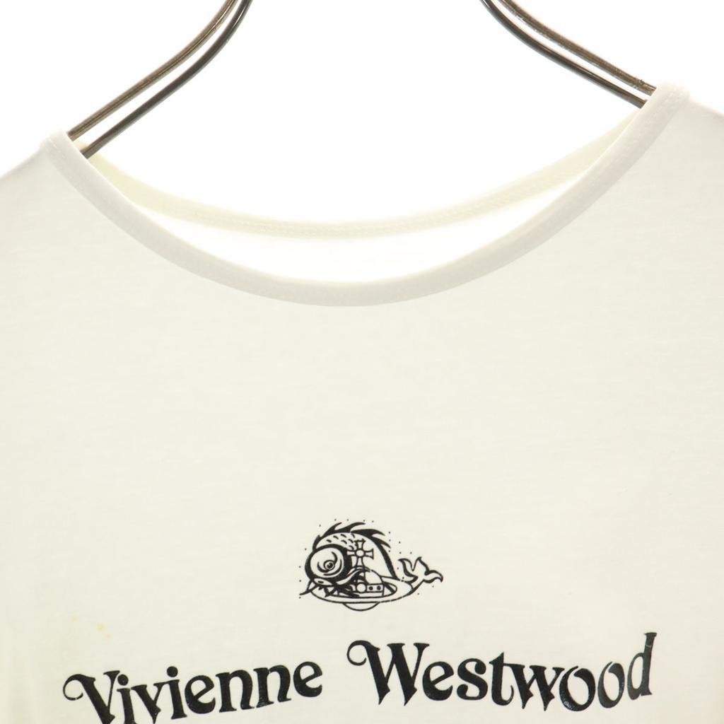 VIVIENNE WESTWOOD T-shirt z krótkim rękawem 50 biały OCEAN Damski Używany