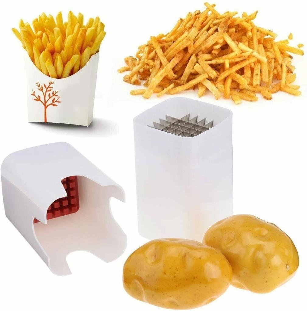 Stainless Steel Potato Cutter Household Quick Plastic Vegetable Cutter Fruit Radish Cucumber Fries Potato Cutter