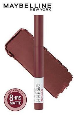 Maybelline New York Lipstick, Matte Finish, Long-lasting, Intense Colour, SuperStay Crayon Lipstick, 05 Live On Edge, 1.2g