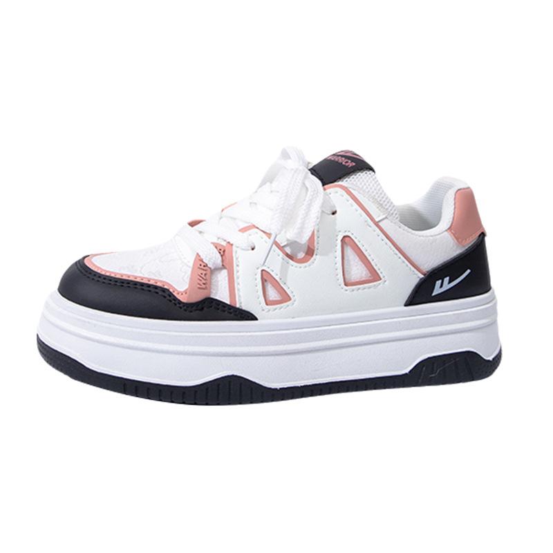 Thin Low-top Bread Shoes Thick-soled Breathable Spring and Summer New Board Shoes High-value Single Shoes