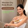 Lakshvish Wooden Dry Body Brush for Women & Men | Natural Bristle Bath Brush for Exfoliating Dead Skin | Soft Massage Brush for Smooth Skin, Blood