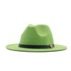eBay European and American fashion autumn and winter new M belt woolen top hat men's and women's jazz hat