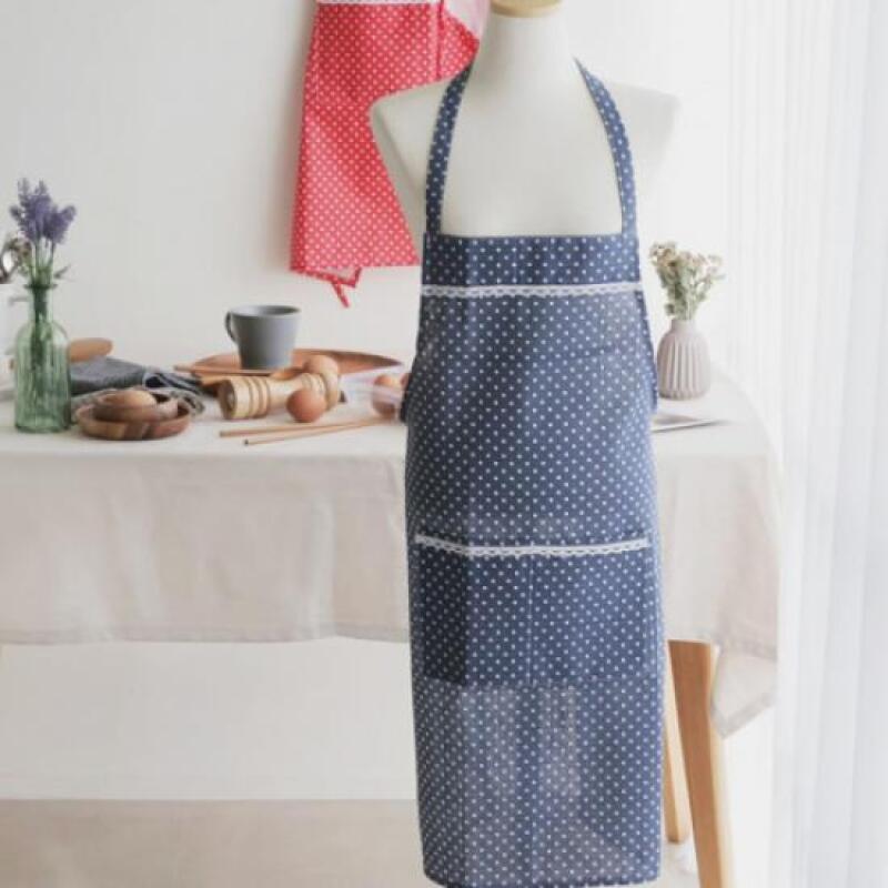 1 x Minimal Dot Pattern Apron (Random Color)