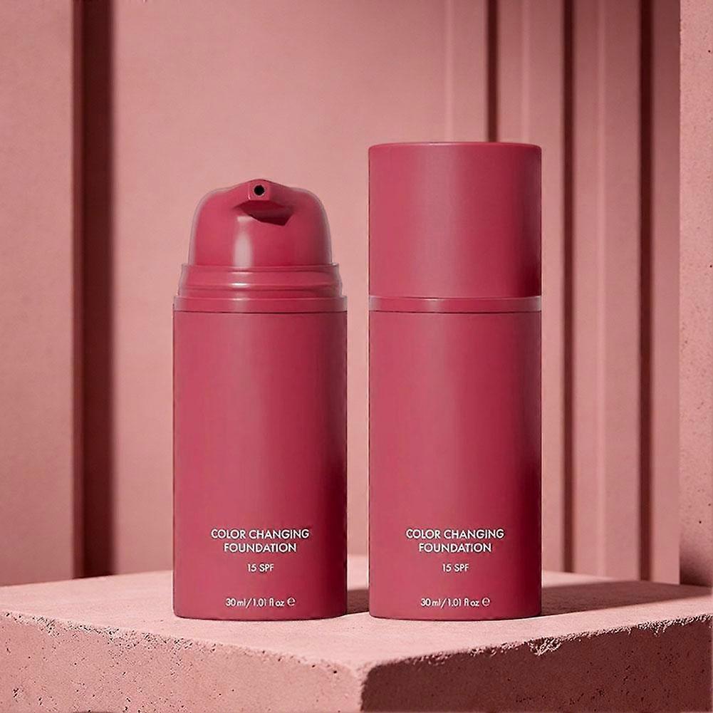 Fondotinta Liquido 30ml Che Cambia Colore con Spf 15 Che Si Adatta al Tuo Tono di Pelle per un Finish Naturale e Traspirante