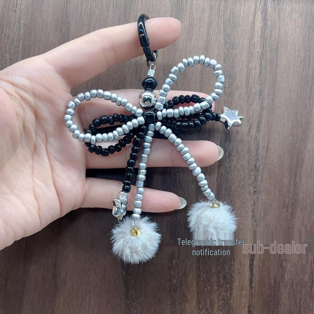 Crystal Bow Pendant Keychain & Phone Lanyard for Women