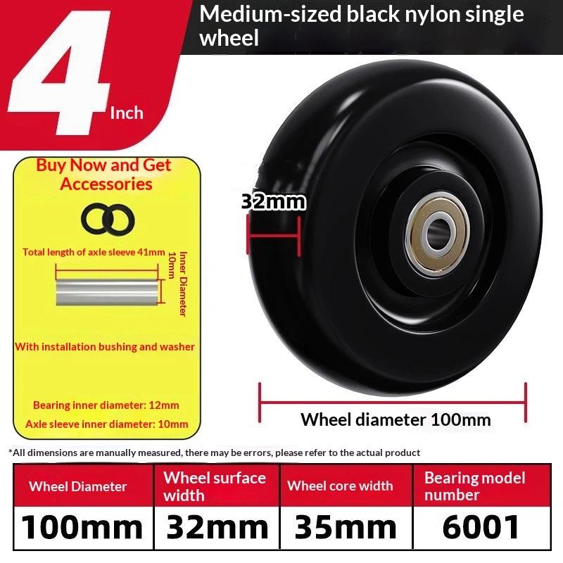 2 Sets Furniture Wheels Sliding Swivel Trolley Castor 1.5/2/2.5/3/4/5Inch Caster For Cart Industrial Move Chair Replacement