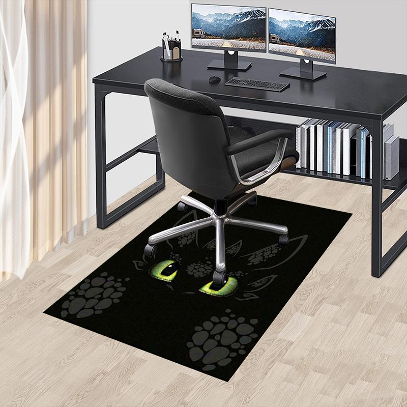 Night Fury'S Eyes Carpet For Playroom Bedroom Living Room Sofa Home Decorkids Game Area Rug Nonslip Floor Mat