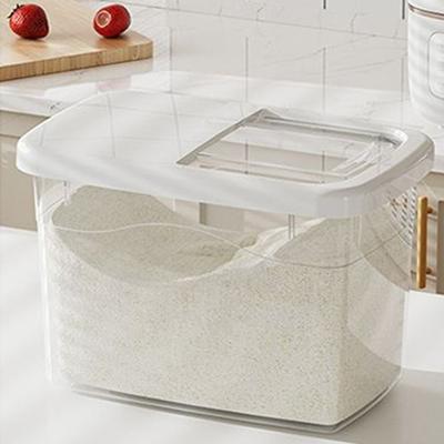 7.5/10/12.5kg Rice Storage Box Transparent Rice Storage Container Rice Dispenser  Flour