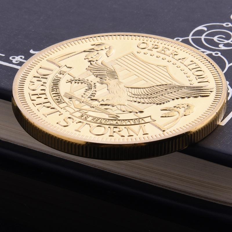 1991 Persian Gulf War Gold Plated Commemorative Coins Souvenir Gifts Buy At A Low Prices On Joom E Commerce Platform