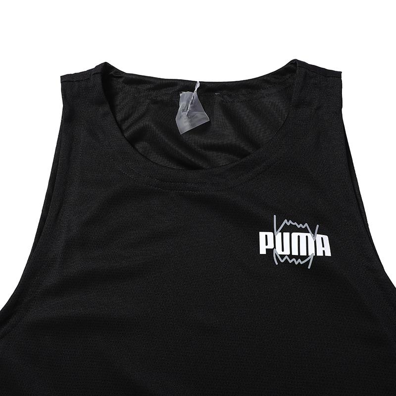 PUMA Tank Tops Men's Black Crew Neck Moderate Other 670833-02