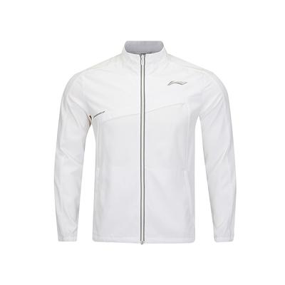 Li Ning Badminton Series Club Jednoduché Všestranné Rychleschnoucí Chladivé Sportovní Tričko s Dlouhým Rukávem Unisex Topy Bílé AYYV003-2
