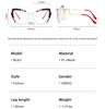 New Striped Color Blocking Anti Blue Light Glasses Butterfly Glasses Metal Frame Curved and Fashionable Eyes and Legs