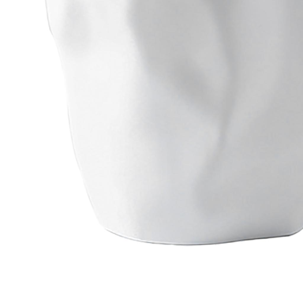 Round Garbage Container Bin Large Capacity Trash Bin Can Wastebasket for Household Bathroom White