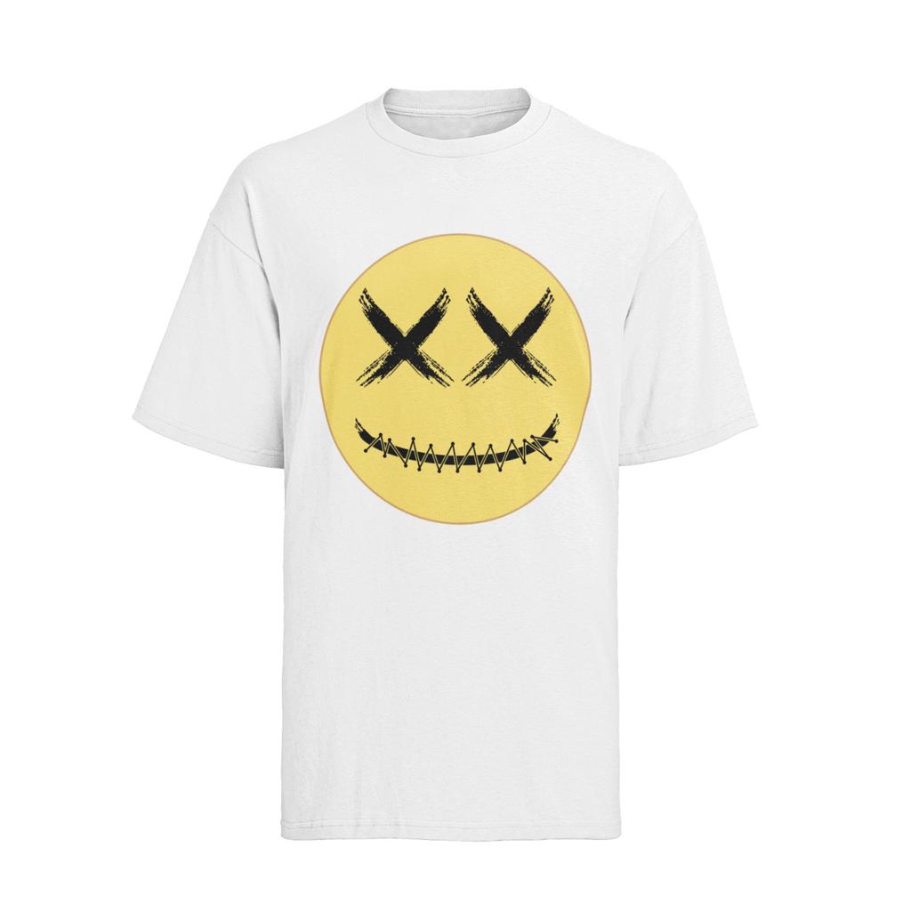 Smiley Face Grunge Punk Rock T-Shirt Mens Womens Tees Top Mens S-XXXL