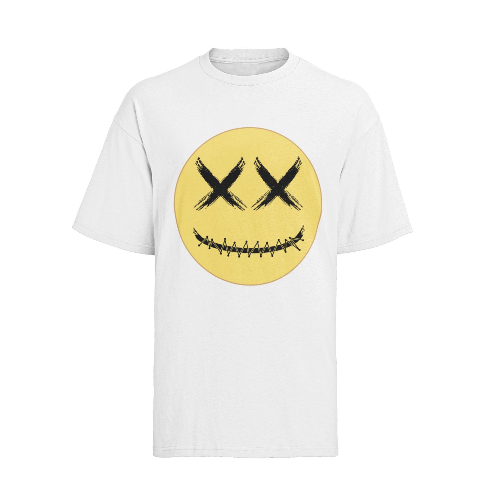 

Smiley Face Grunge Punk Rock T-Shirt Mens Womens Tees Top Mens S-XXXL 2XL