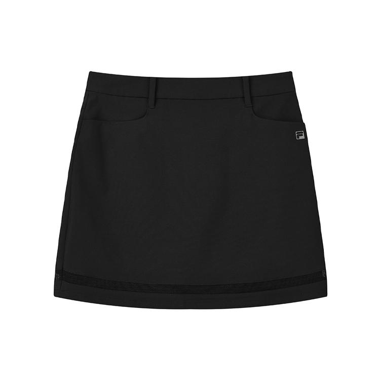 New FILA Casual Short Skirts Women's Pitch Black A11W135321F-BK