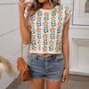 Summer Short Sleeve Round Neck Knitted Sweater