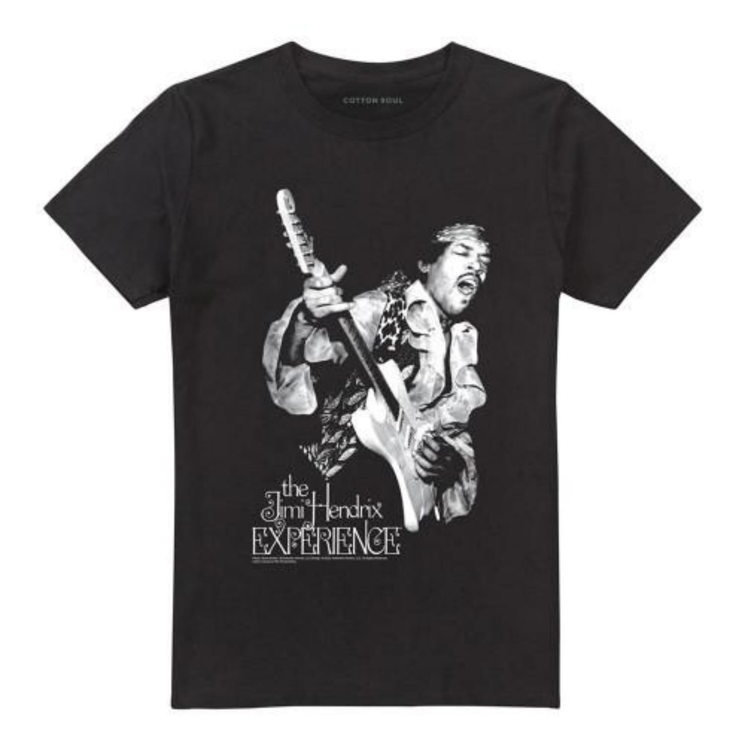 Jimi Hendrix Unisex Adult Mono Cotton T-Shirt S чёрный