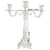 1pcs Zinc Alloy Candle Holder 3 Arm 3 Arm Candle Holder Retro Metal Candelabra  Home Decor