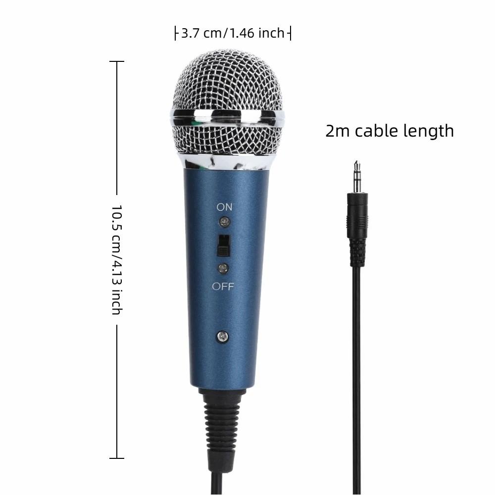 3.5mm Jack Dynamic Karaoke Microphone Plug and Play Karaoke Microphone Singing