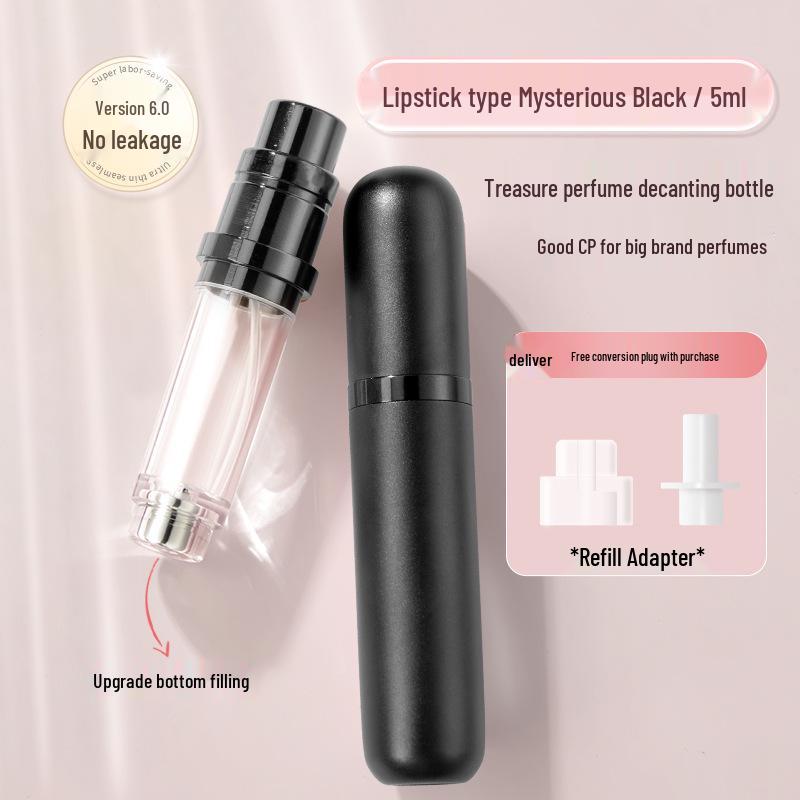 High-End 5ml Travel Perfume Decanter Bottle - Press-Type, Easy Fill, Mini, Convenient