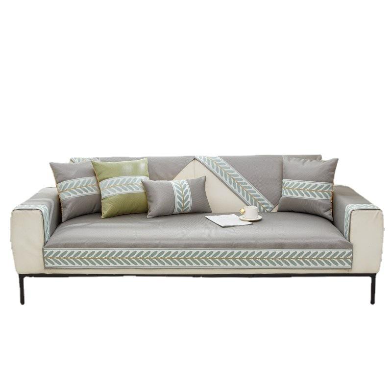 Summer Ice Silk Sofa Cushion Non-Slip Mat Cushion Affordable Luxury Style Sofa Cover Simple Modern Machine Washable