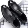 Korean Style Round Toe Social Shoe Male Young Students Low Price 2026 New Clothing Gentleman 39 Footwear Suit Men's Formal Shoes