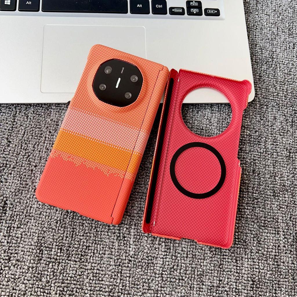 Huawei MateX6 Magnetische Hülle & Samsung Z Fold7 Dual-Scharnierschutz mit PC-Fasertextur