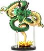 Resin Shenron Figure Shenlong Statue Set + 3.5cm Crystal Balls + Shelf for Business Halloween Christmas Holiday and Birthday