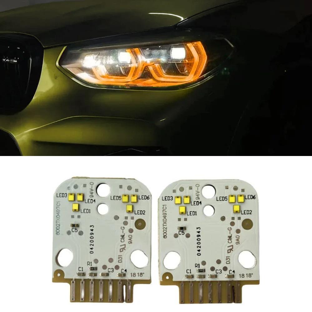 For BMW G01 X3 F97 X3 M G02 X4  F98 X4M 2018-2021 DRL Boards Angel Eye Daytime Running Light Chips 63117466107 63117466108 ysdn68