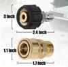 Cross-Border High-Pressure Washer Quick Disconnect Kit: 3/8 Quick Connect, M22 Water Gun Hose Connector, Explosion-Proof.