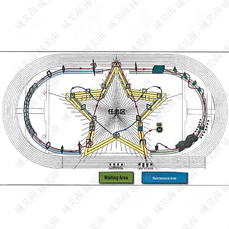 Pentagon Drone Racing Obstacle Course Equipment