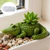 Flexible Silicone Alligator Shape Planter Mold For Resin Art Concrete Cement Casting And Decorative Candle Container