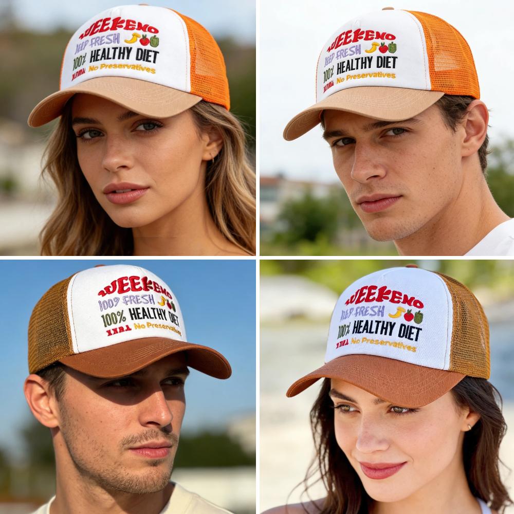 Unisex Embroidered Patch Mesh Baseball Cap For Men Women Casual Outdoor Streetwear Trucker Hats