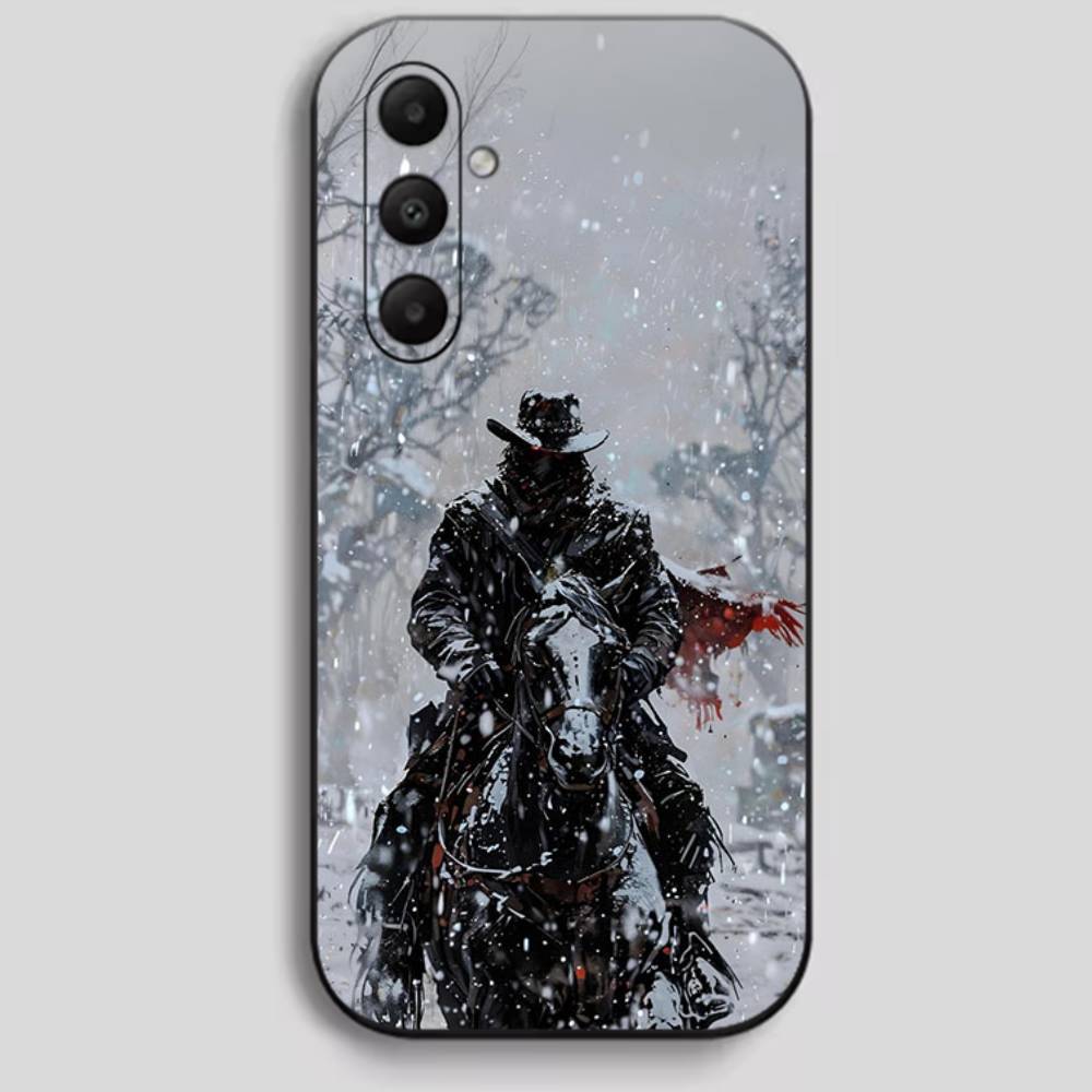 

Red D-Dead R-Redemption Black Soft Silicone Phone Case For Samsung (A22-A55) 4 Samsung A11